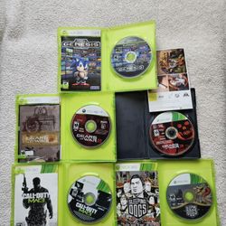Xbox 360 Sonic Ultimate Genesis Collection Clean Disc $15,COD MW3 $7 Gears Of War 2-3 Few Small Scratches $10 Each 