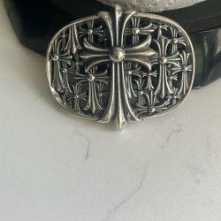 chrome hearts cemetery belt buckle