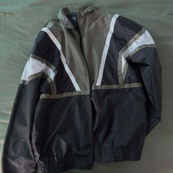 Olive/Black Colorblock Windbreaker
