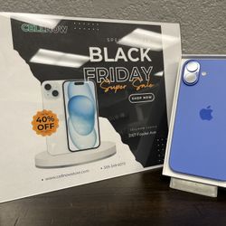 Black Friday Deals! iPhone 16 Plus AT&T 128GB - Blue