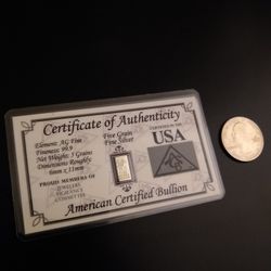Silver Bar Collectible