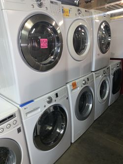 LG front load washer & electric dryer set working perfectly with 4 months warranty starting at $500 and up