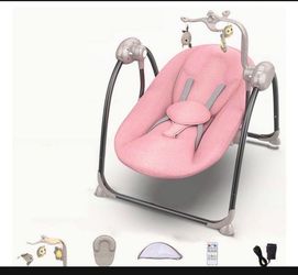 Baby Swing Rocking Chair Electric Pink Color