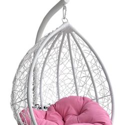  Egg chair Swing Pink And White 