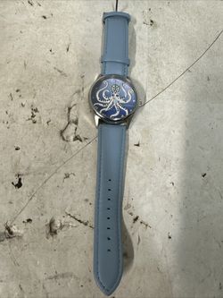 P.O.V. POV Watch Women Brass Tone Hidden Oval Face Cuff Band #D2