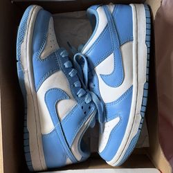 University Blue-White Nike Dunk Low (GS) 