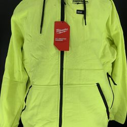 Milwaukee Men's X-Large M12 12-Volt Lithium-Ion Cordless High -Vis Heated Jacket Hoodie (Jacket and Battery Holder Only)