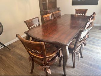 Dining table set w/ china cabinet