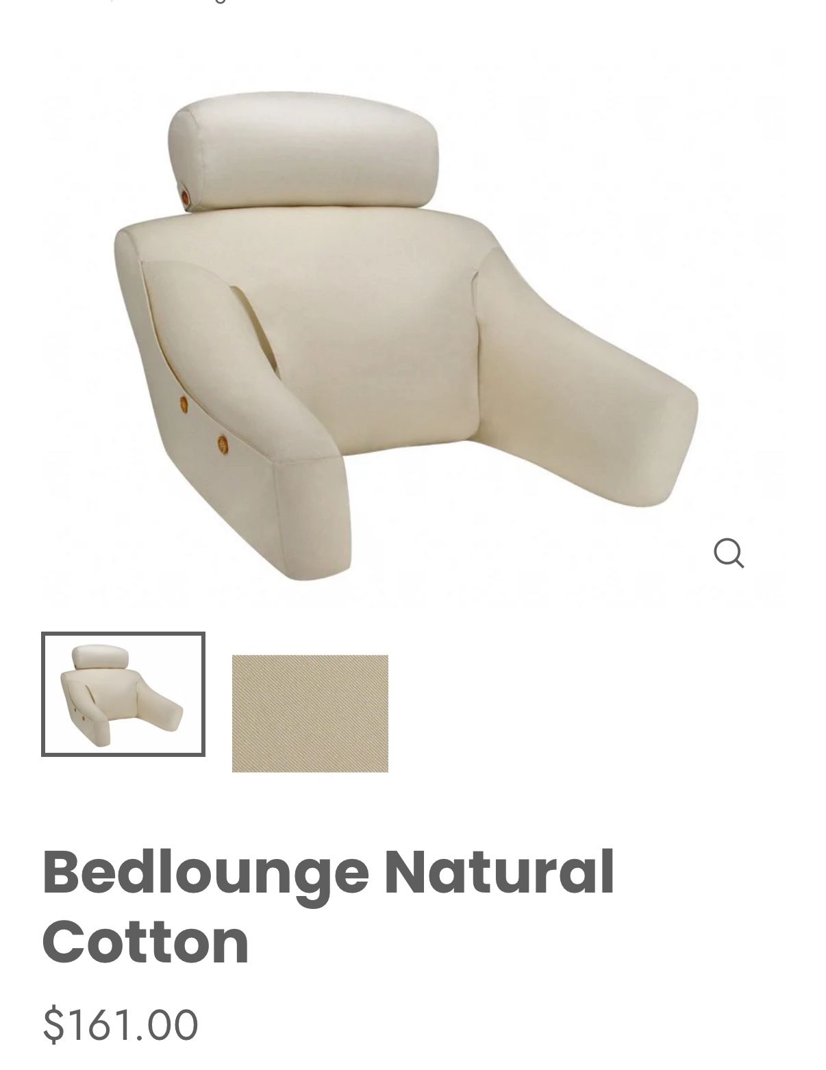Bedlounge Nature Cotton Backrest Pillow