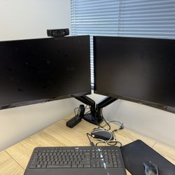Barely used Monitors and Stand 