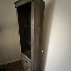 Shelf With Storage And Display Light