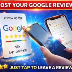 NFC Google Review Card Tap to Review Business Tool