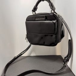 A|X Armani Exchange patent leather Crossbody bag