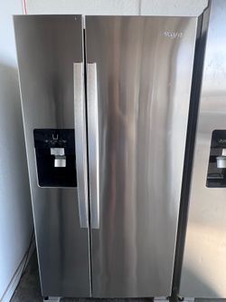 Whirlpool Side by Side Refrigerator with warranty