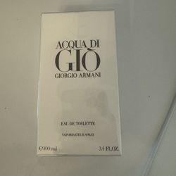 Acqua Di Gio, Giorgio Armani 3.4 FL OZ NEW