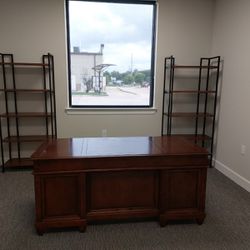 desk with 2 shelf 