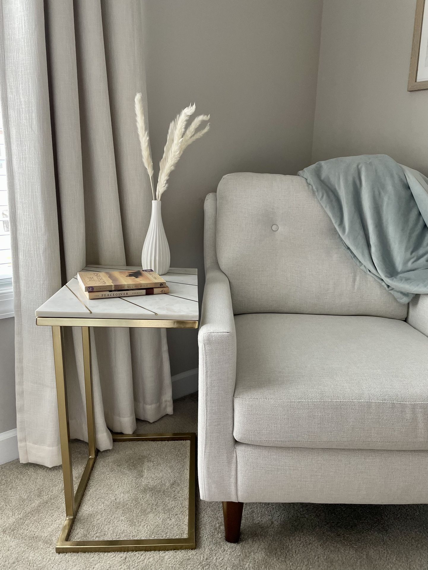 LIKE NEW HomeGoods Gold Side Table