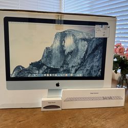 iMac 27” Retina 5K (+magic mouse + keyboard)