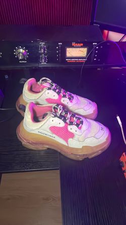 Balenciaga Triple S Sneakers Pink White