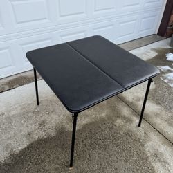 (3) 34"x 34" Black Padded Folding Card Table $35 Firm