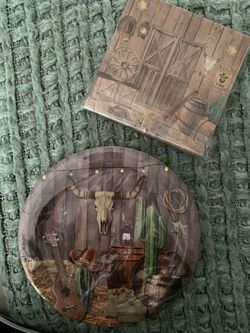 Western Party Plates and Napkins