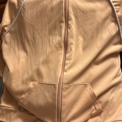 Large Peach Colored Sweatsuit 