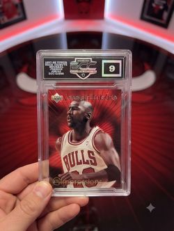 Michael Jordan 1997-98 Upper Deck Tribute ECC Graded 9