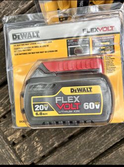 Dewalt DCB606 60 volt Flex Volt 6 amp Battery NEW In Package