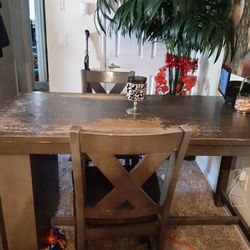 Table, Probably Sand And Paint