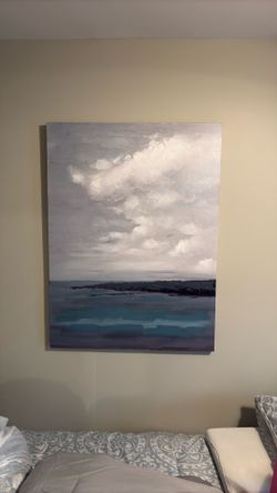 Large portrait wrapped canvas nautical