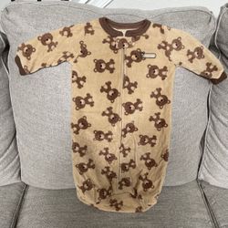 Boys Fleece Sleepsack Pajamas 0-9 Months