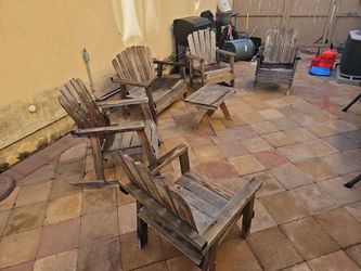 FREE WEATHERED WOOD OUTDOOR FURNITURE