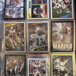 Dan Marino Card Collection-With Dolphin Team Cards From 60’s And Beyond!