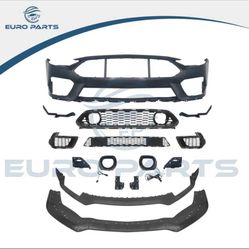 2018 - 2023 Ford Mustang Mach 1 style front bumper with lid LED grill