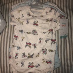 Mickey 3pk Bodysuits, Also 3pk Jogger Pants And 3pk Caps 