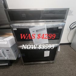 6.4 Cu. Ft. Smart Combination Wall Oven With True Convection, Instaview, Air Fry Steam Sous