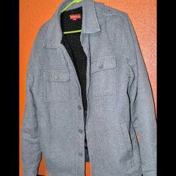 Mens Large Heavy Grey Jacket