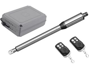 JUJIANG Automatic Gate Opener with Remote Complete Kit for Single Swing Gate Up to 440lb