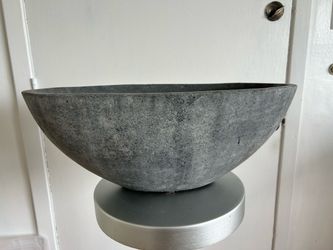 Gray Stone Decorative Bowl