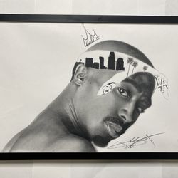 2 Pac Shakur Framed Poster Art 11x17 Brand New