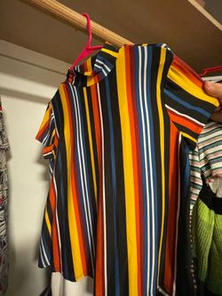 Colorful striped shirt