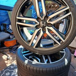 JUEGO DE RRINES PARA CARROS HONDAS ACORP CIVIC CRV YANTAS BUENAS MEDIDA 18