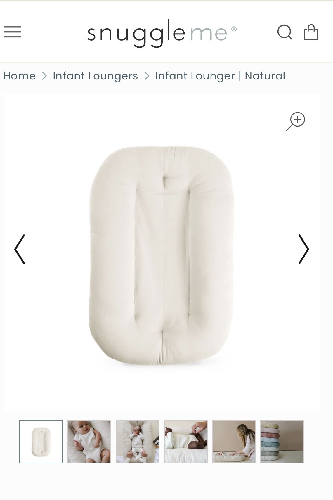 Snuggle me, baby lounger