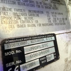 2004 Johnson 90HP V4