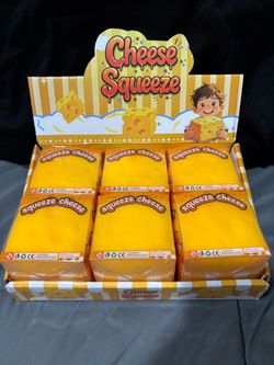 Cheese Squeeze Squishy Toy