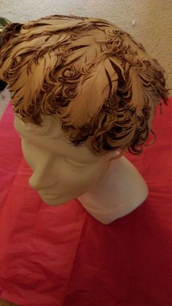 Vintage Adoria feathered hat Kaufmann's