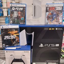 PS5 Pro Digital With Games, Controller, and Disc Drive On Finance Option 