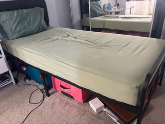 Twin XL bed - frame and mattress