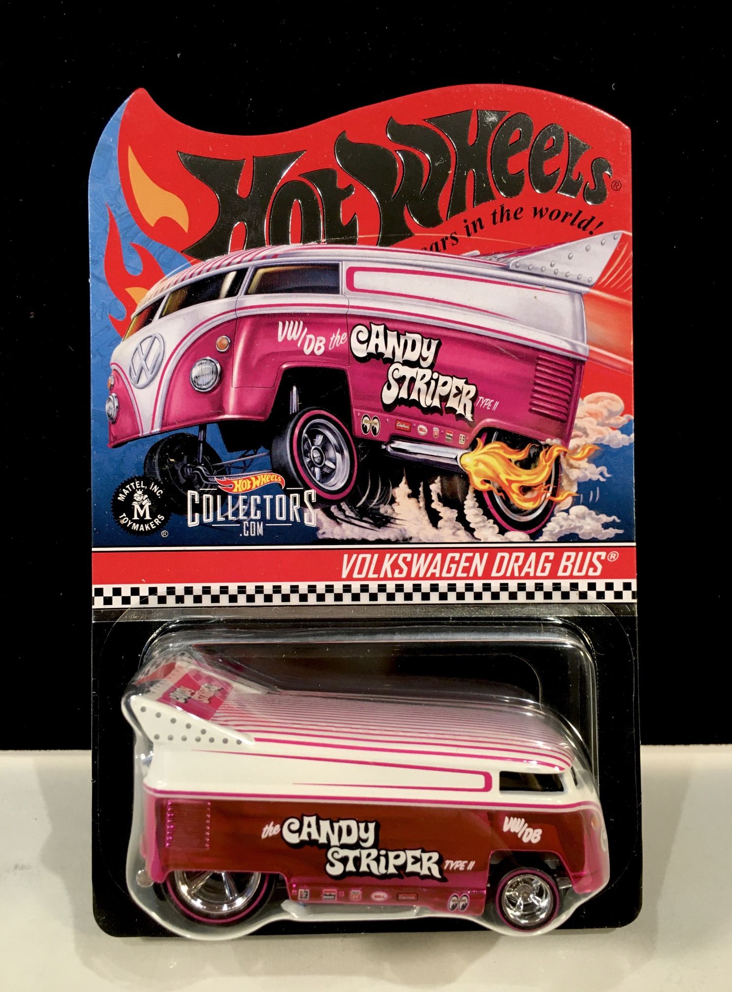 2021 HOT WHEELS RLC VOLKSWAGEN DRAG BUS CANDY STRIPER Red Line