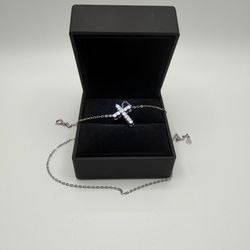Moissanite Cross Necklace